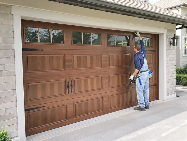Custom garage door showcase by Ansonia Garage Door Repair in Ansonia