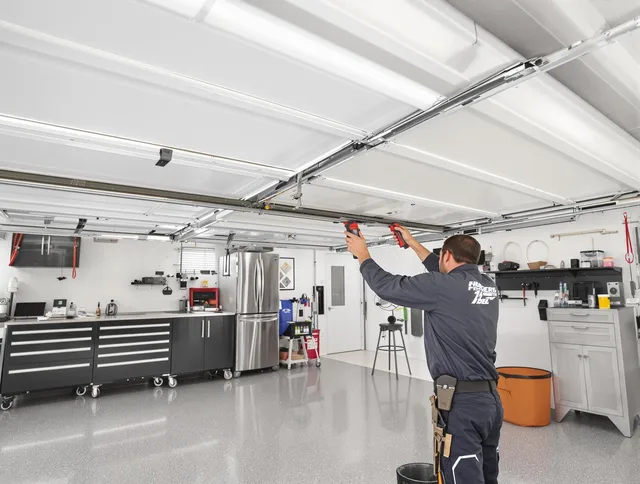 Overhead garage door repair service by Ansonia Garage Door Repair in Ansonia